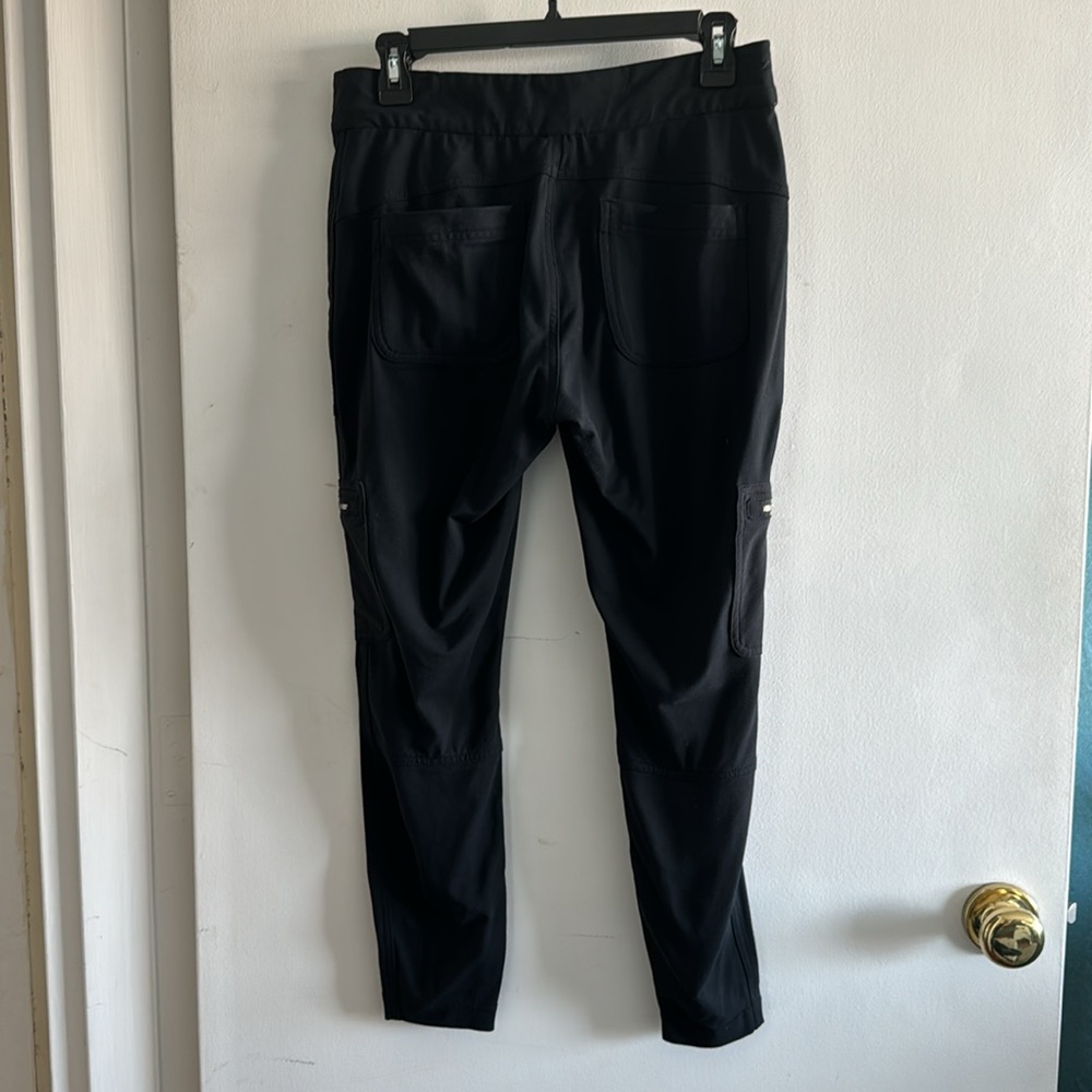 Black stretch cargo pants 10p - Picture 2 of 5